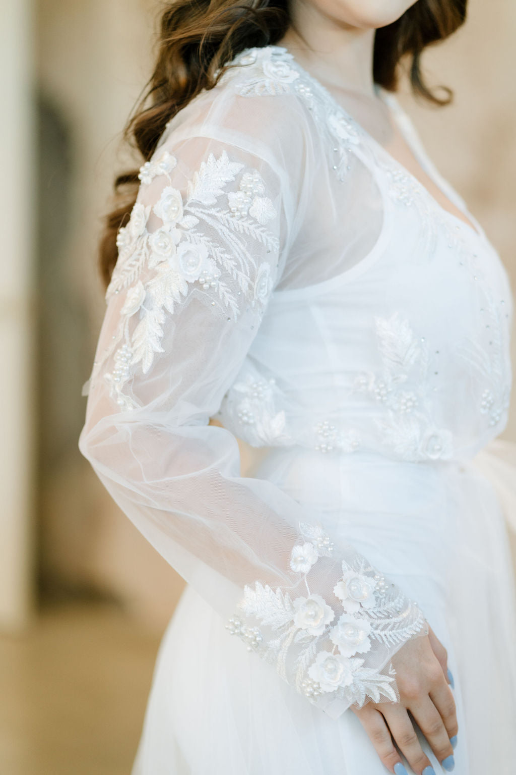 Leighton Lace Bridal Robe