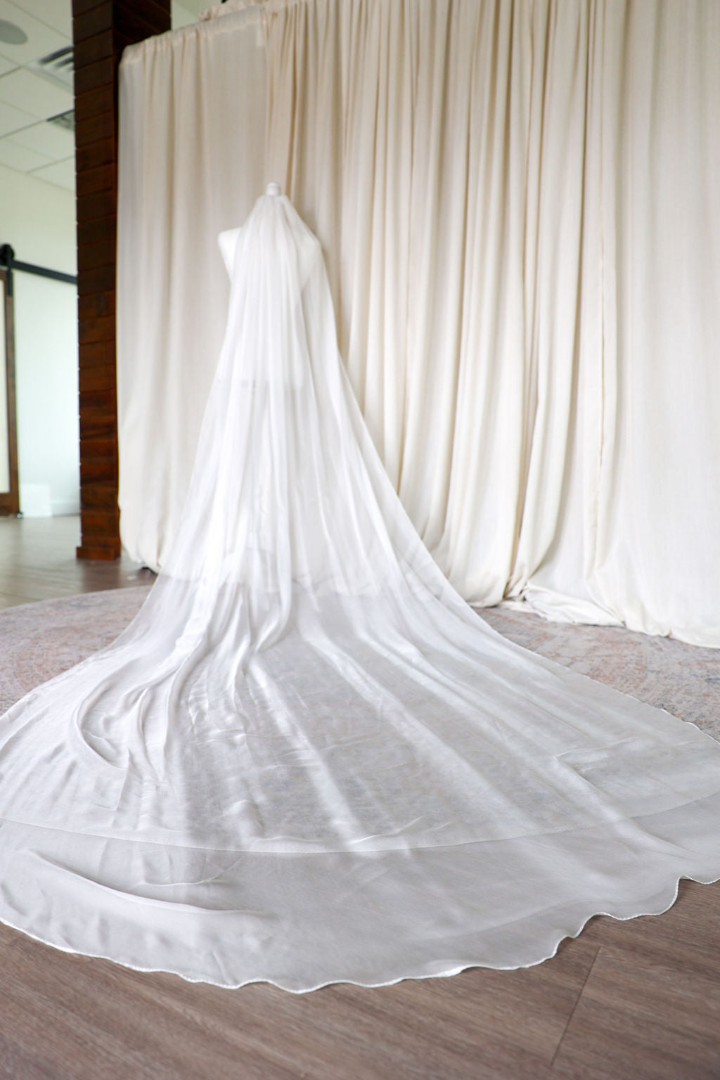 Silk Chiffon Wedding Veil