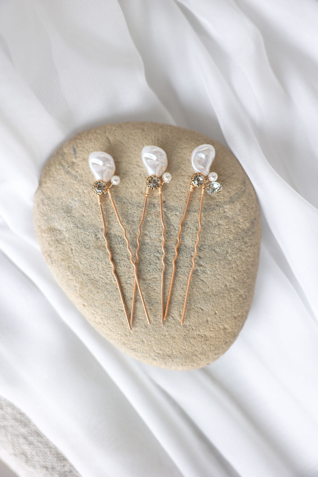 Natural Pearl Hair Pins