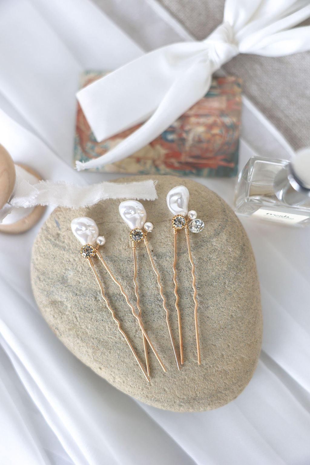 Natural Pearl Hair Pins