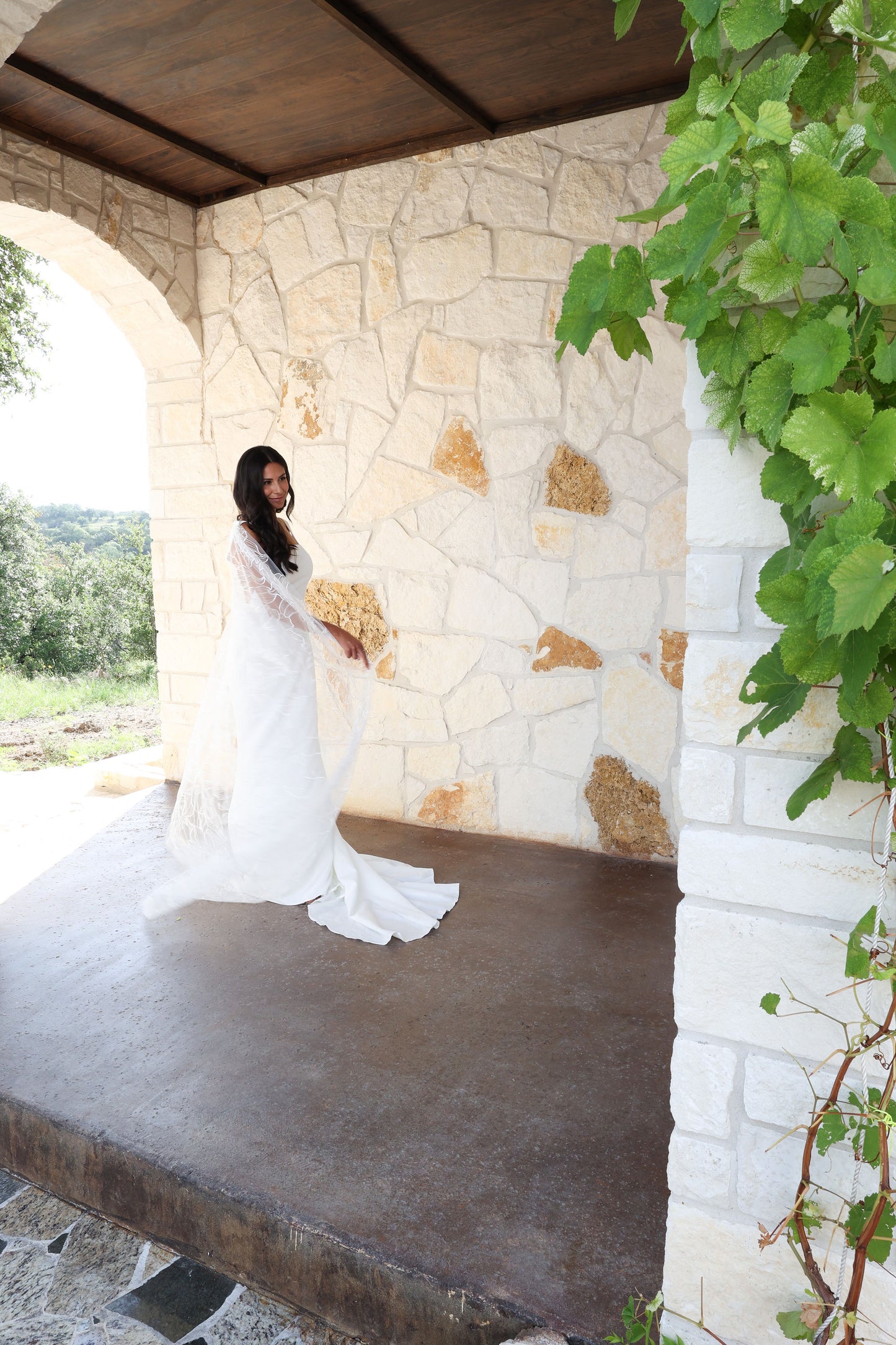 Florence Embroidered Floral Cape