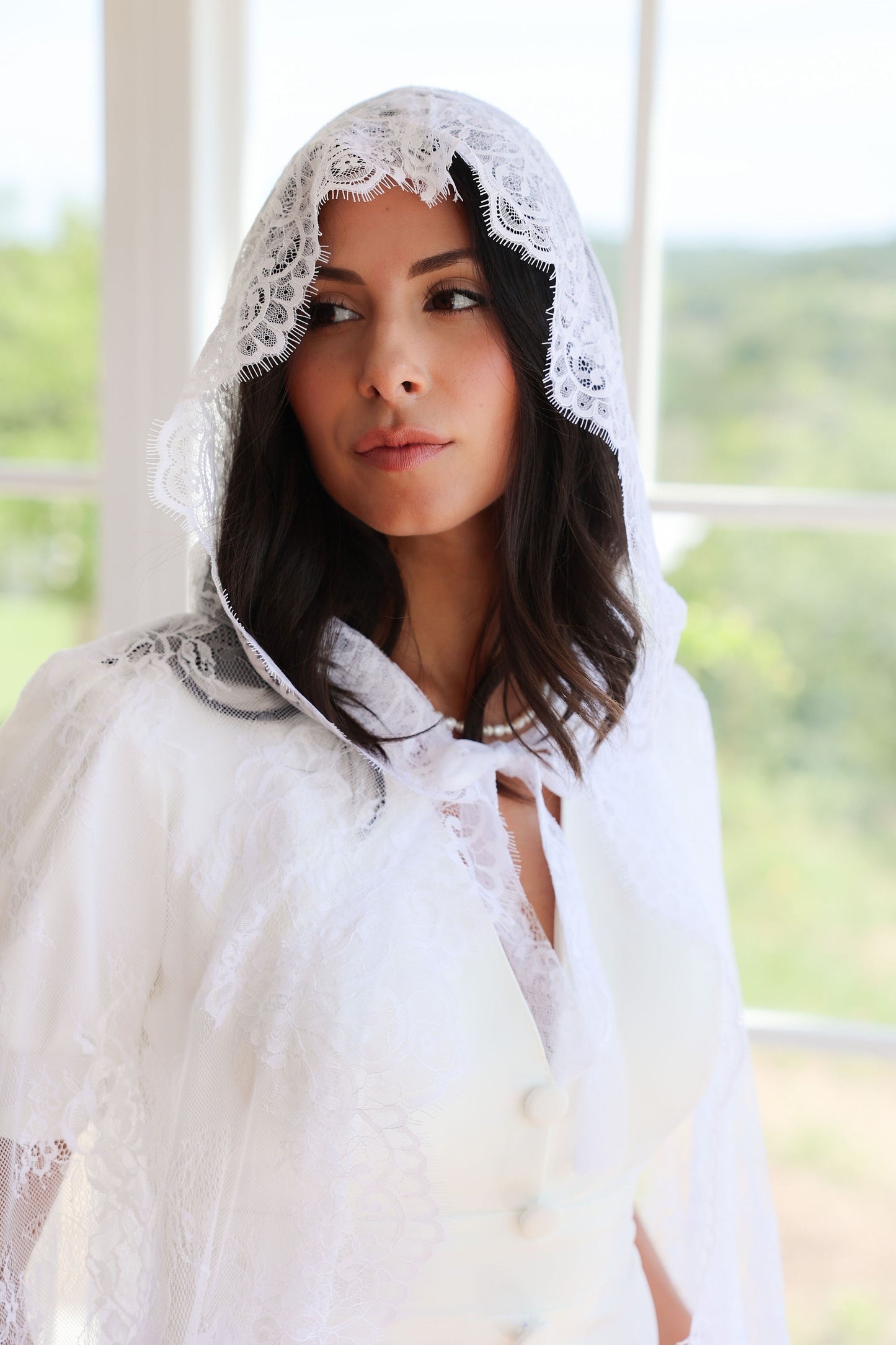 Collins Lace Wedding Cape