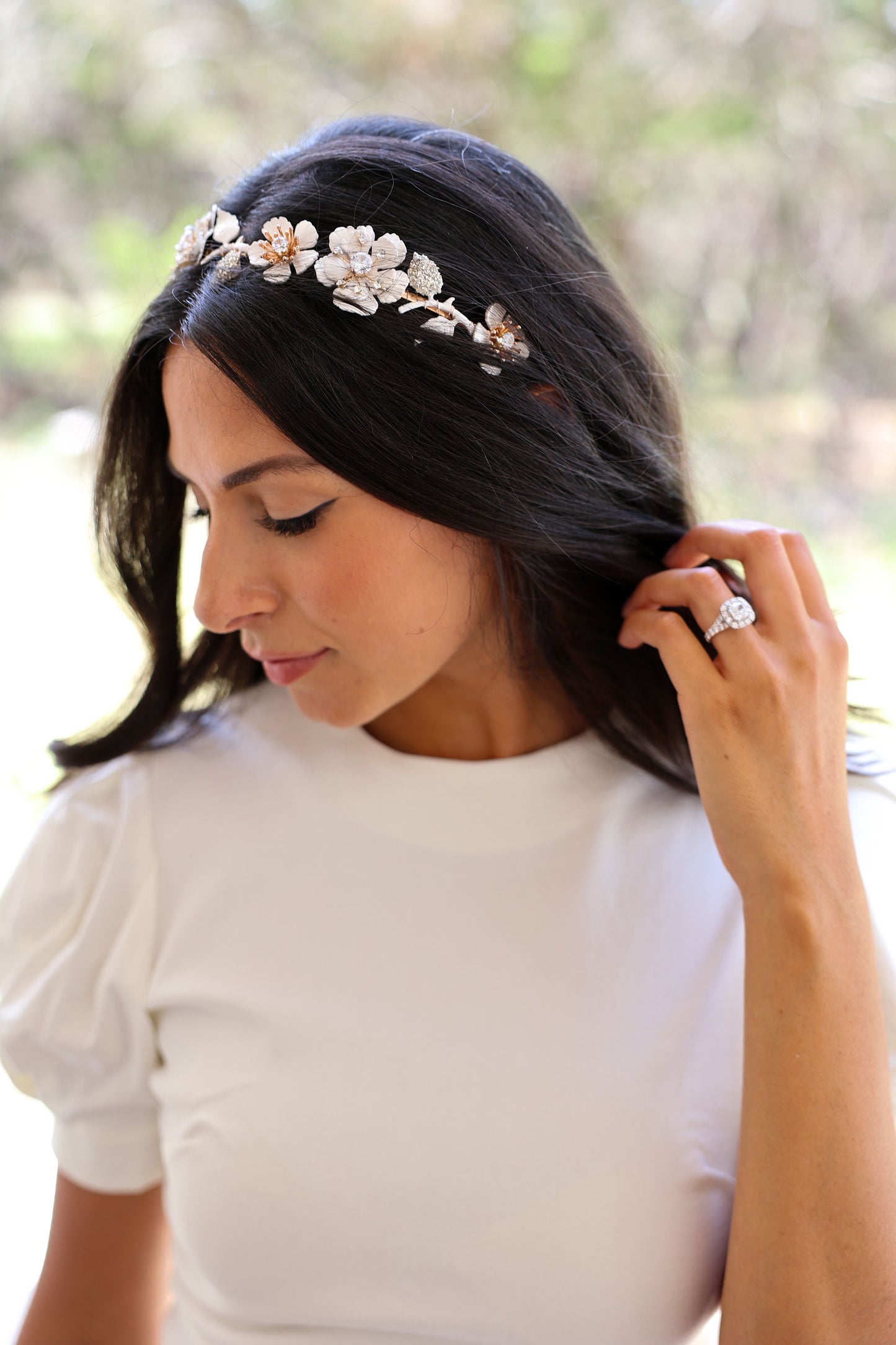 Margo Golden Floral Headband