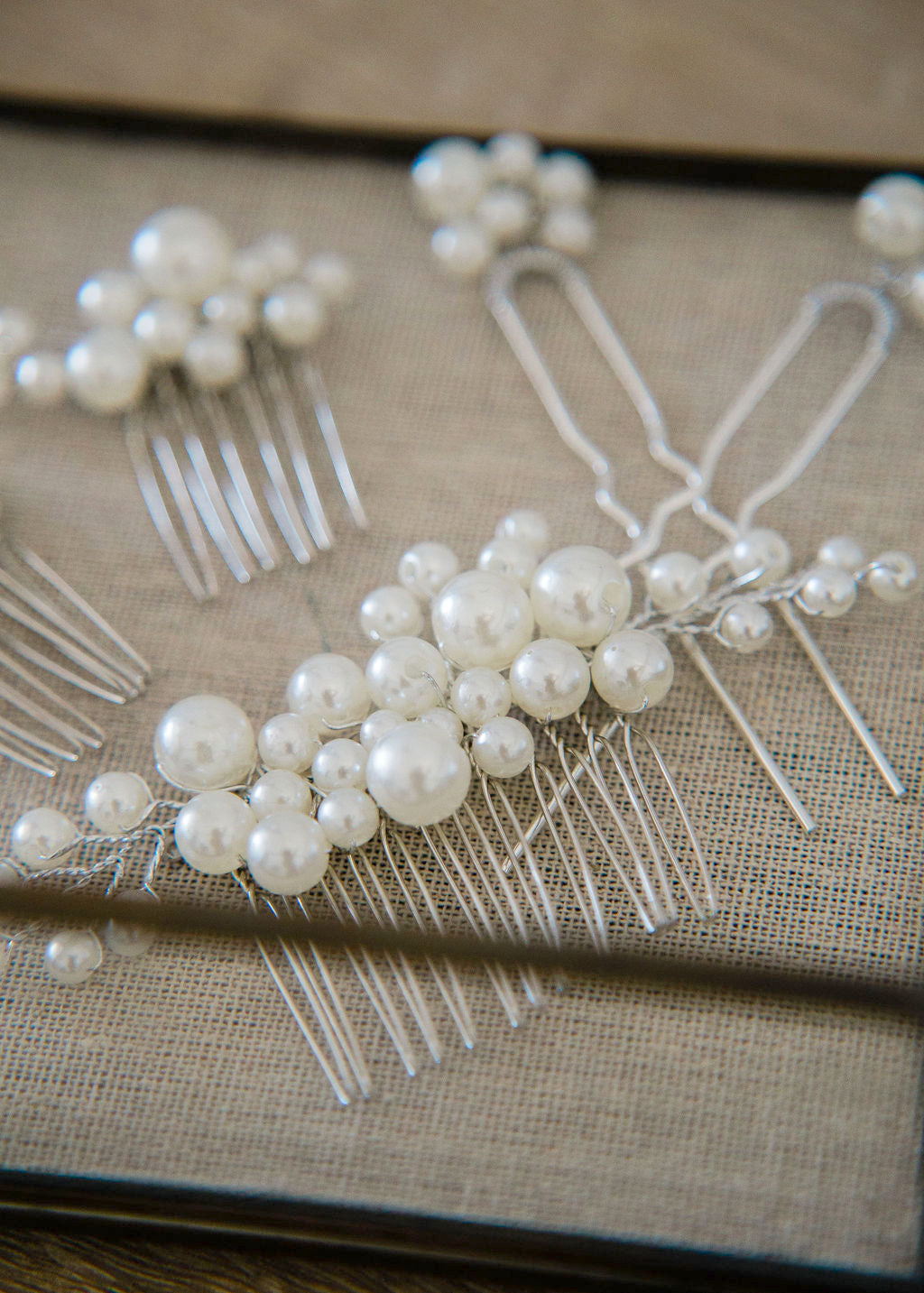 Pearl Hair Comb Set