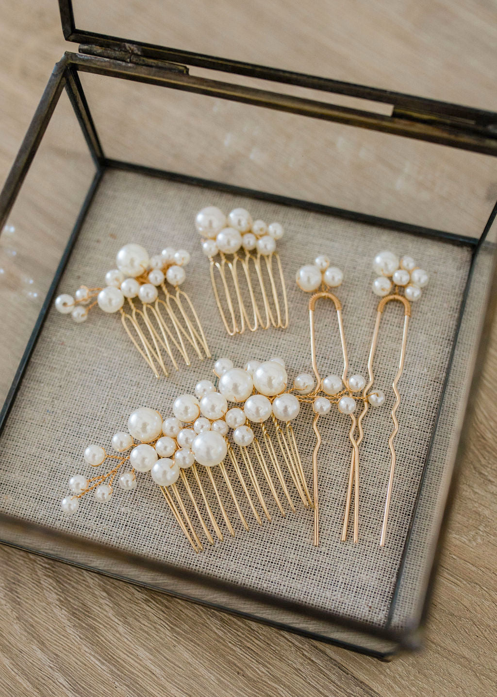 Pearl Hair Comb Set