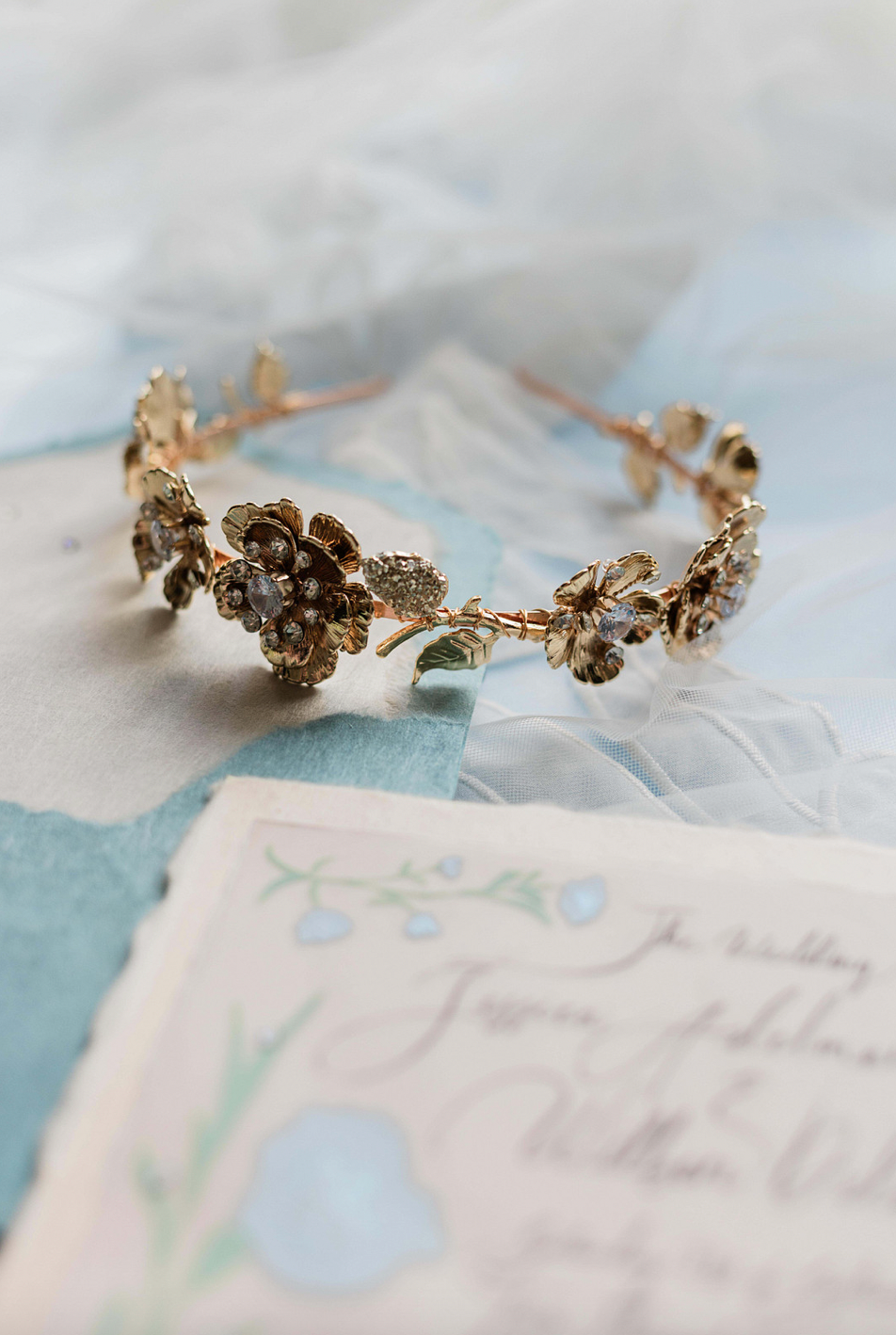 Margo Golden Floral Headband