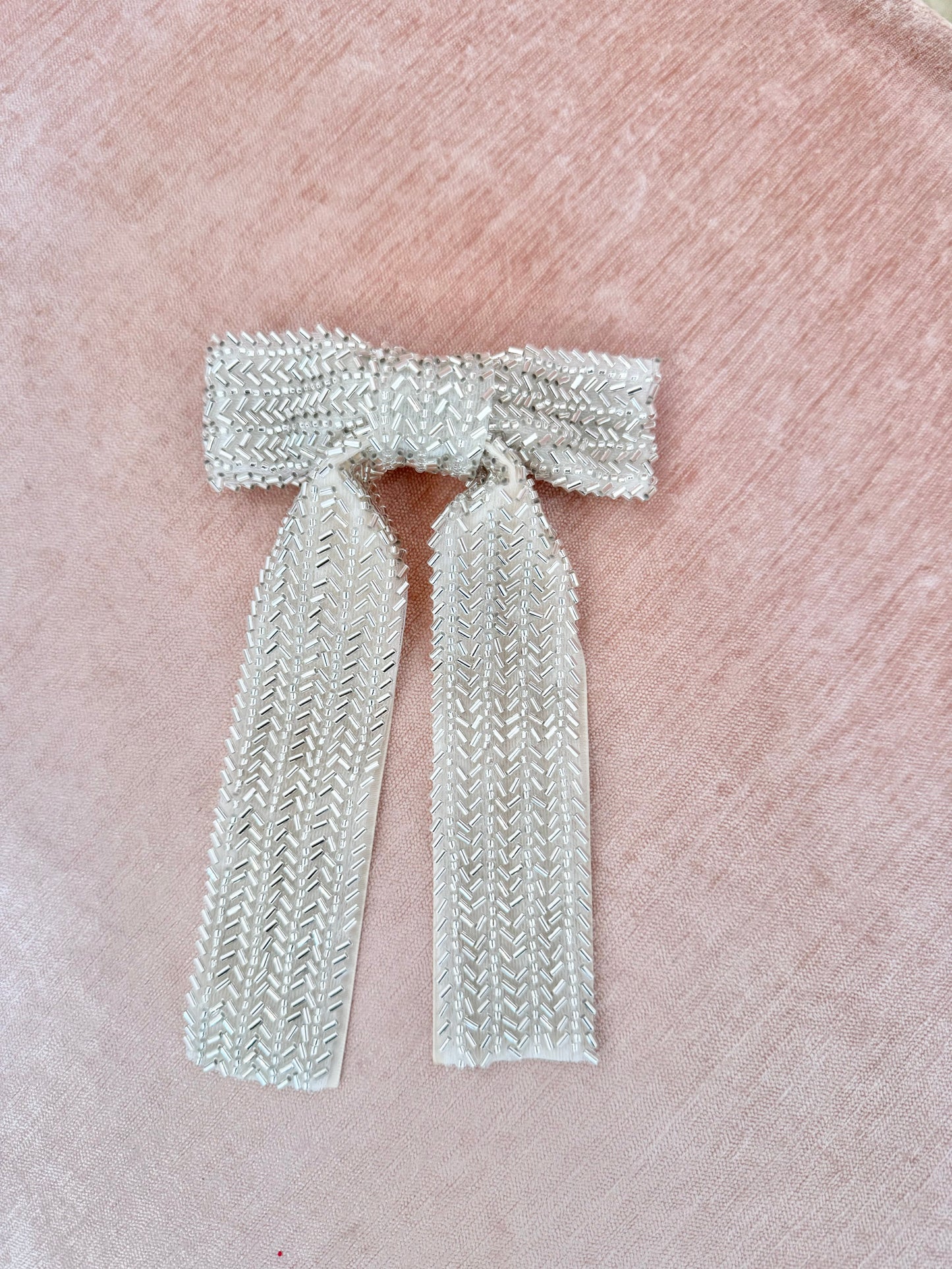 Zoe Beaded Hair Bow